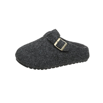 Xajzpa Women's Cotton Cloth Clogs Cork Footbed Leather Mules Slippers Comfortable Fashion Potato Shoes Arch Support Cotton Slippers